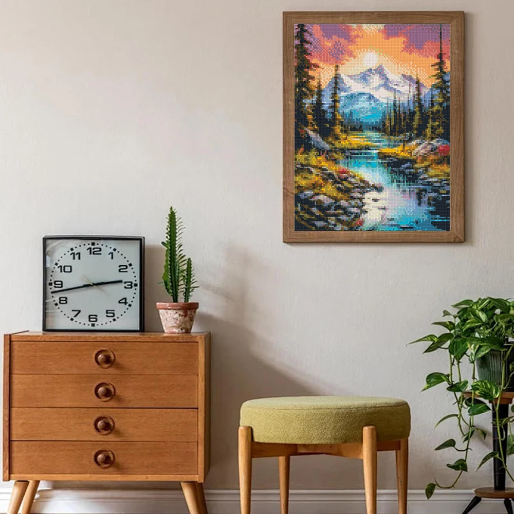5D Diamond Art Painting by numbers  Landscape Mosaic Cross Stitch