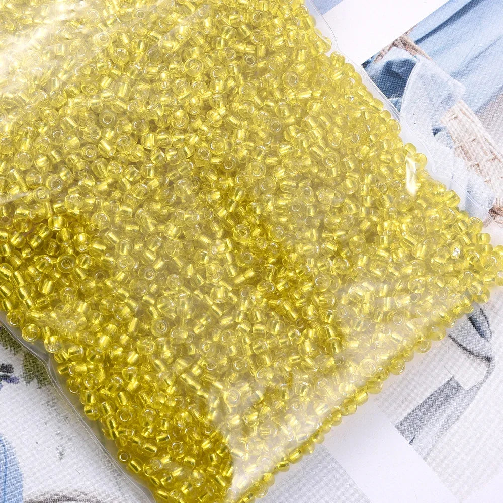 1000/500/200Pcs Glass Transparent Seed Bead Spacing Beads
