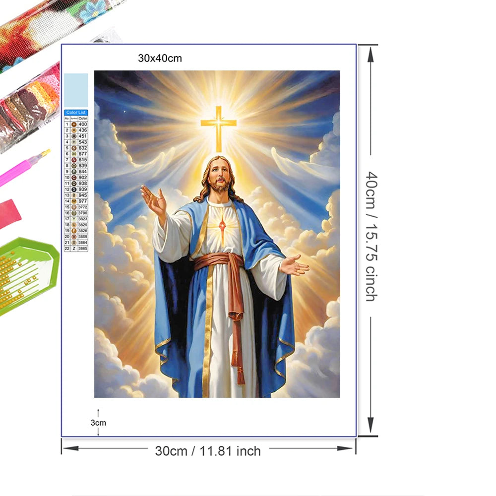 Jesus Christ Cross Diamond Painting Kit