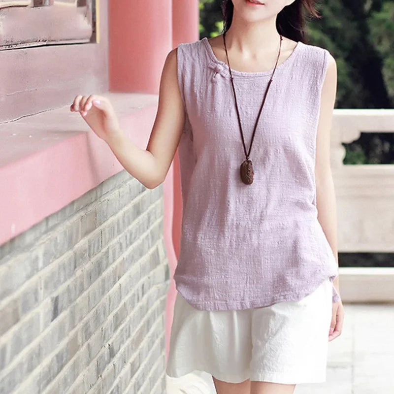 Soft Thin Linen Cotton Fabric Solid Color Organic Material Pure Natural Flax For Sewing