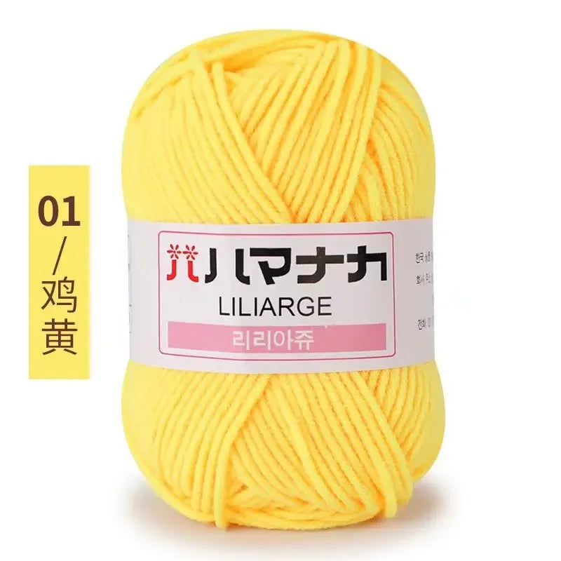 Milk Sweet Soft Cotton Baby Knitting Wool Yarn Thick Yarn