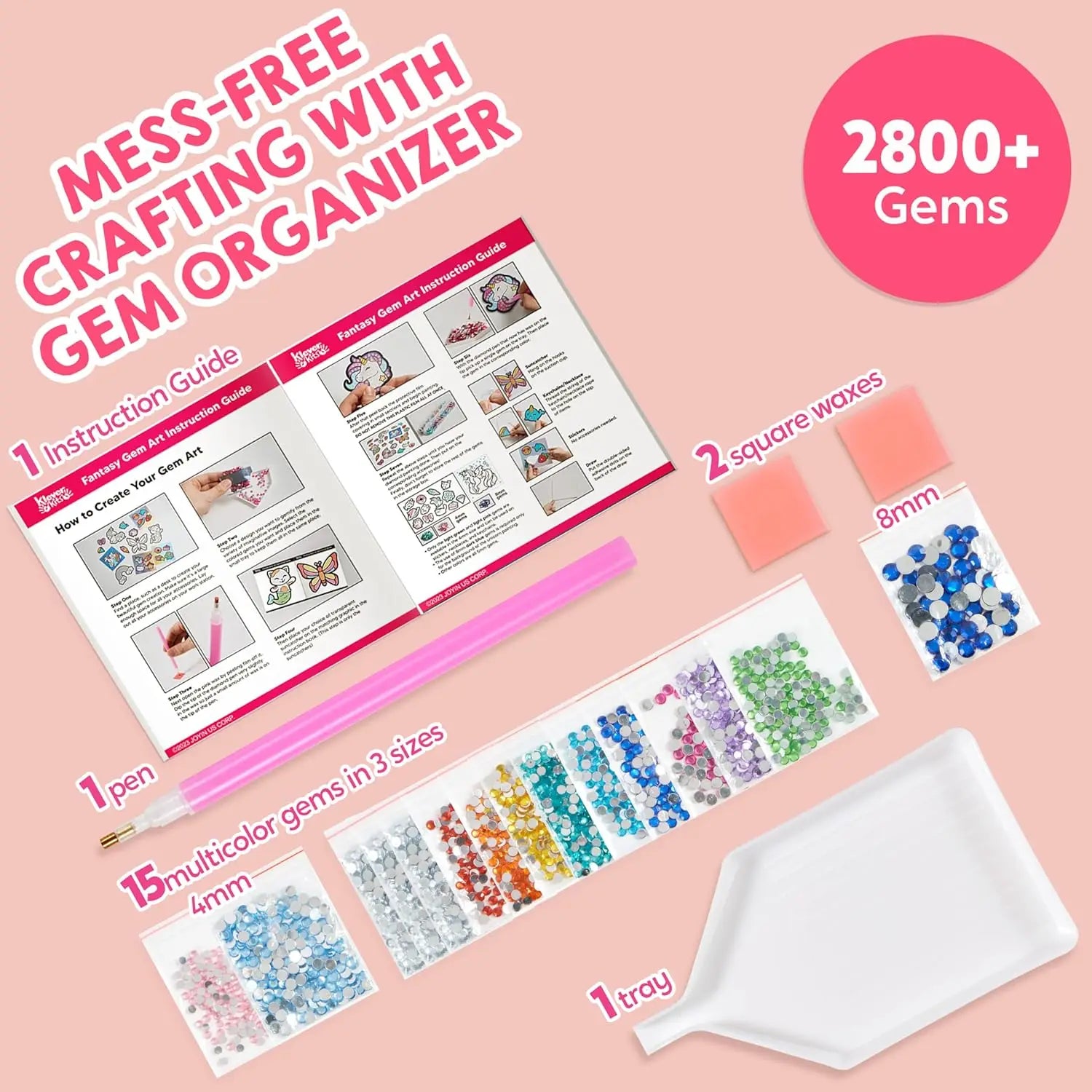 16 Projects Gem Painting Kits Diamond Gem  with 5D Gem for Girls Ages 6-12