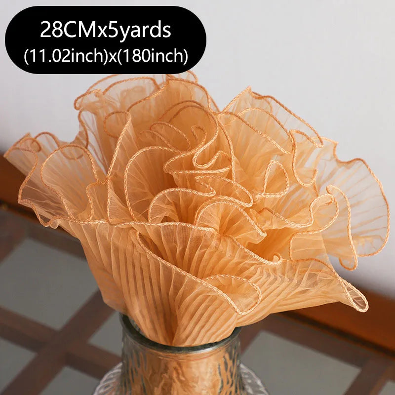 5Yards Bouquet Wrapping , Florist Packaging Lace Mesh