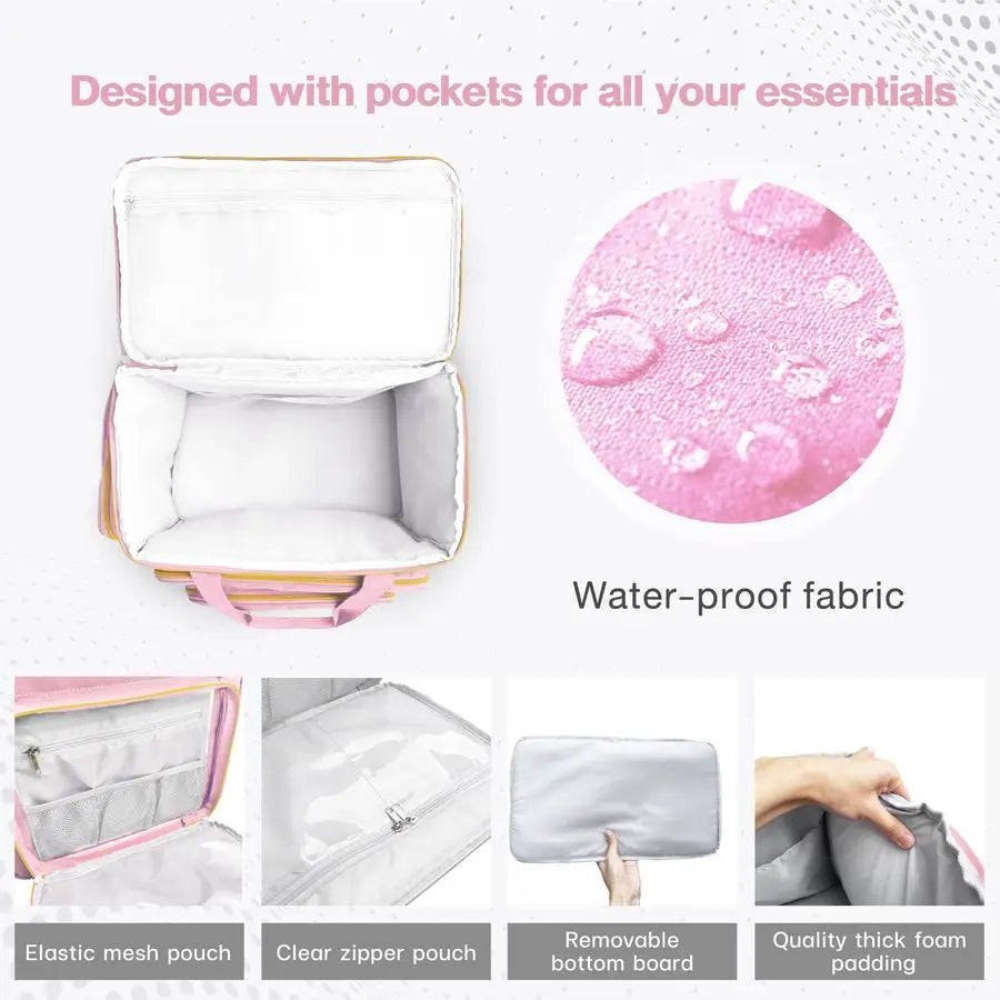Craft Bag, Detachable Wheels, , Craft Storage Organizer, Sewing Machine Case