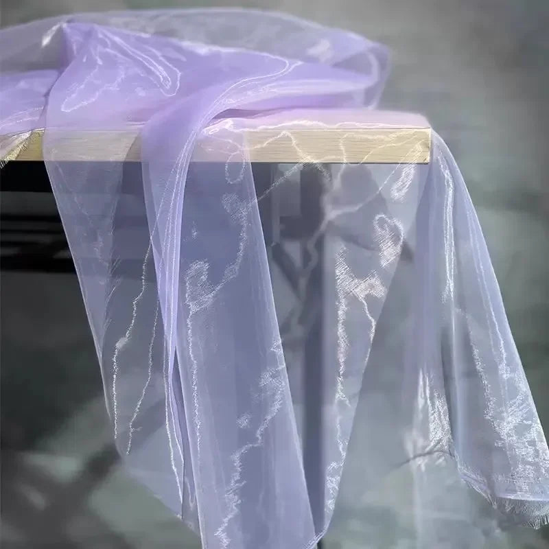 25 Colors water light texture  flowing gauze transparent gauze wedding scene