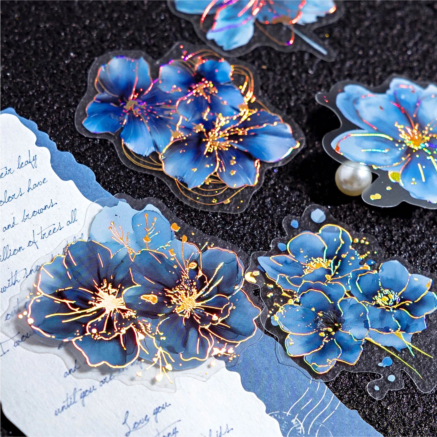 120pcs PET Sticker Pack Flower Poem Series Decoration Stickers DIY Calendar Scrapbook Diary
