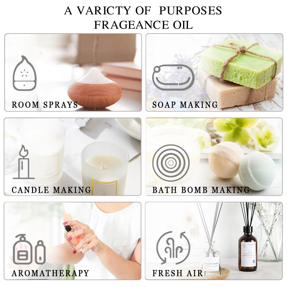 20 Bottles Essential Oils ,Lavender, Jasmine ,Eucalyptus ,Vanilla ,Sandalwood S,weet Orange and Geranium Patchouli