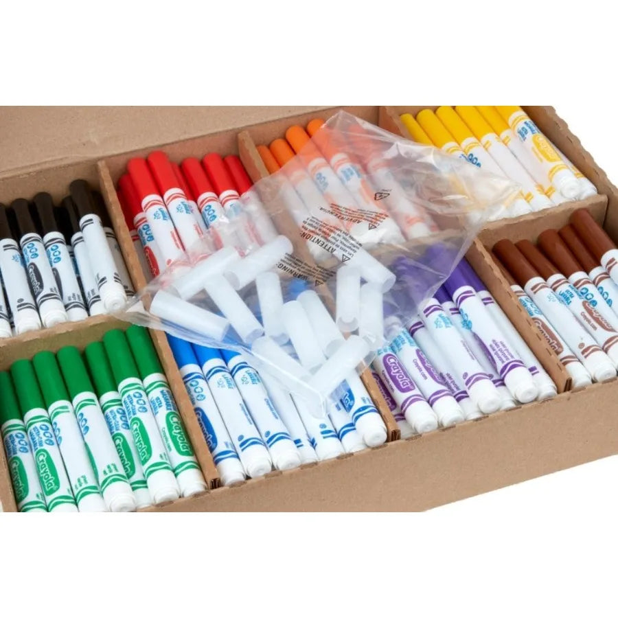 Washable Markers - 200ct Bulfor 8 Assorted Colors