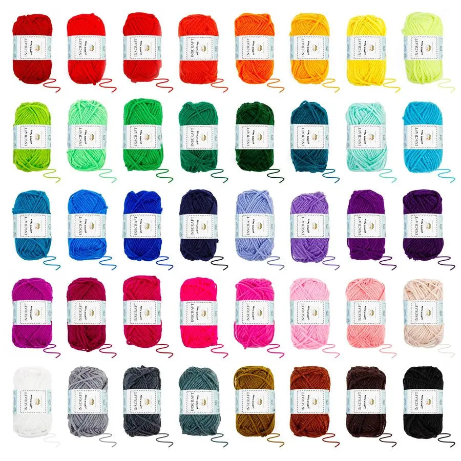 113 Piece Crochet Kit with  1600 Yards Assorted Yarn