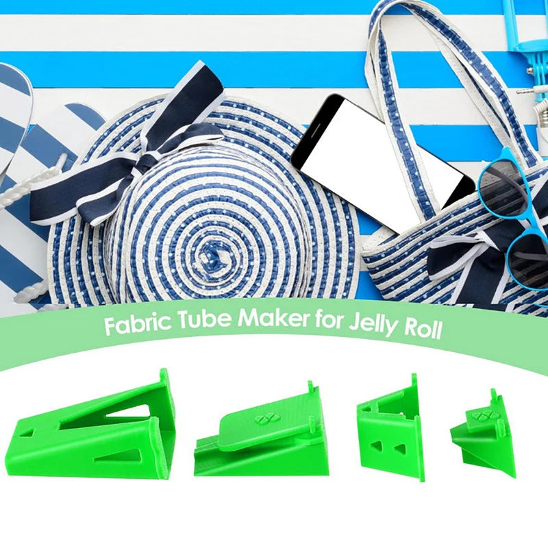 2Set Fabric Tube Maker For Fabric Roll Rugs Bias Tape Maker Suitable For Fabric DIY Making