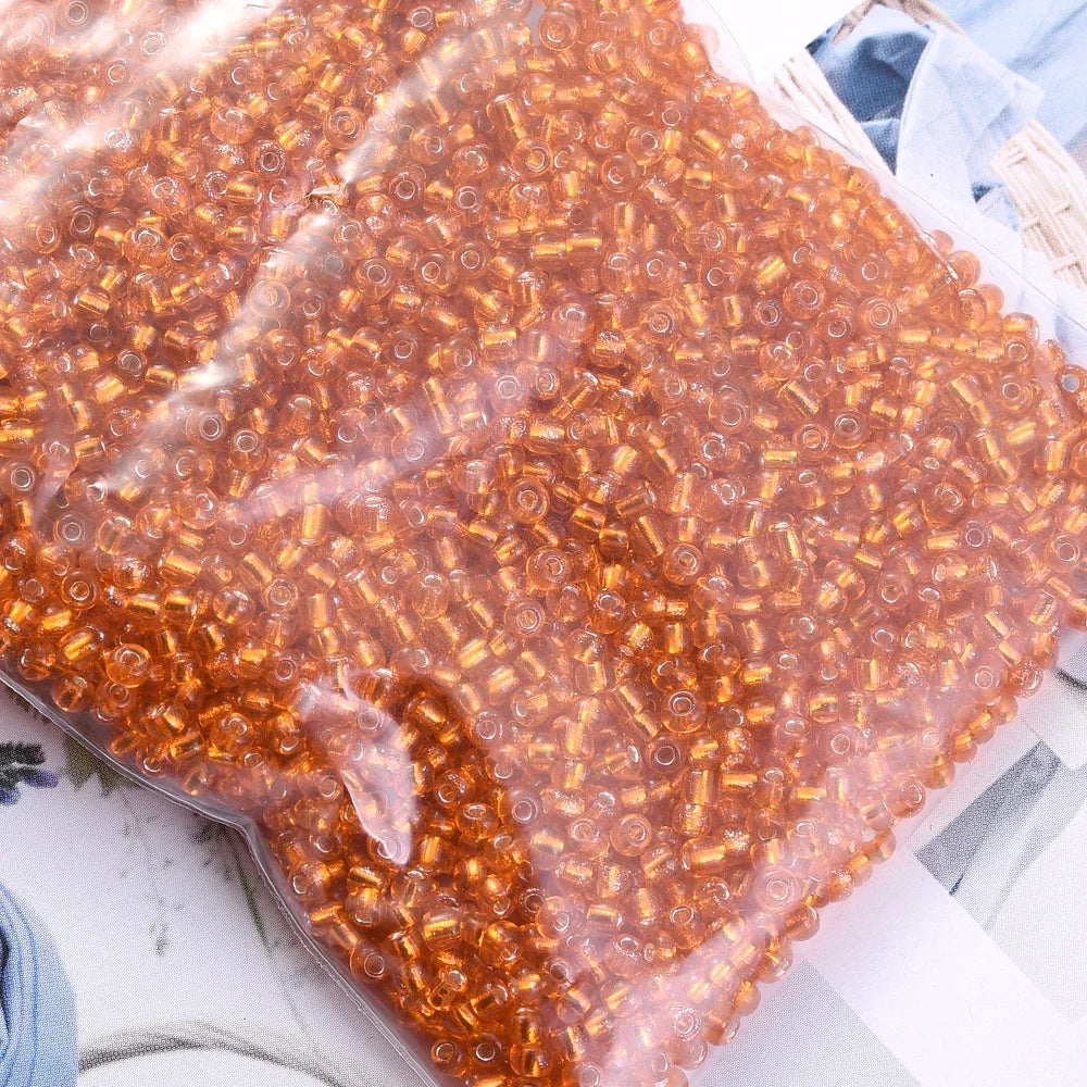 1000/500/200Pcs Glass Transparent Seed Bead Spacing Beads