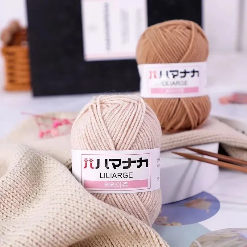 Milk Sweet Soft Cotton Baby Knitting Wool Yarn Thick Yarn