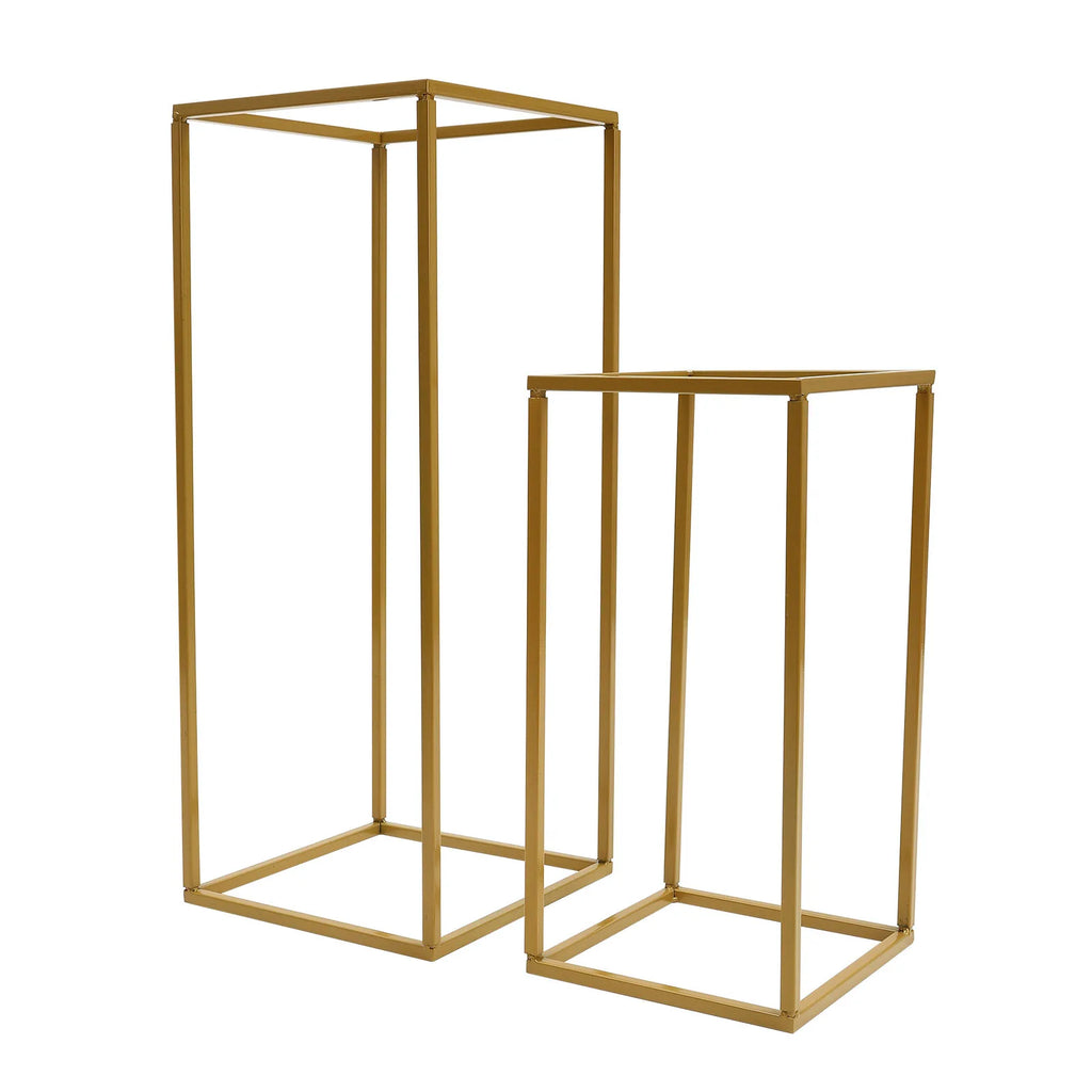 4 Piece Gold 
Flower Stand Set  Tall  DIY Decoration Holder