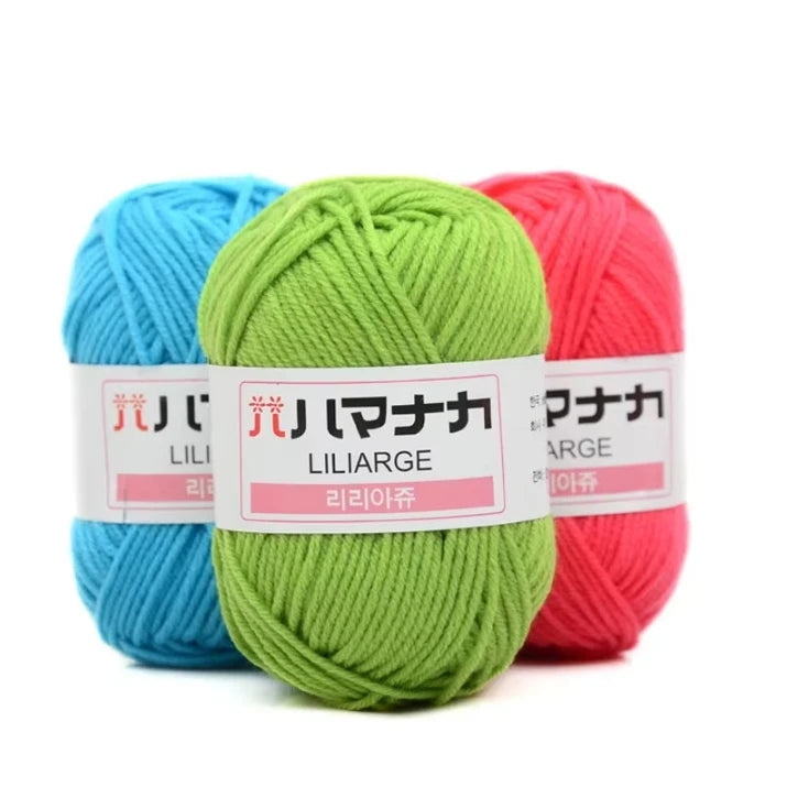 Milk Sweet Soft Cotton Baby Knitting Wool Yarn Thick Yarn