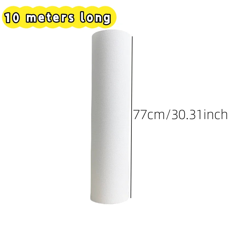 white blank 10M/Roll Cotton Canvas Roll27-87cm Wide