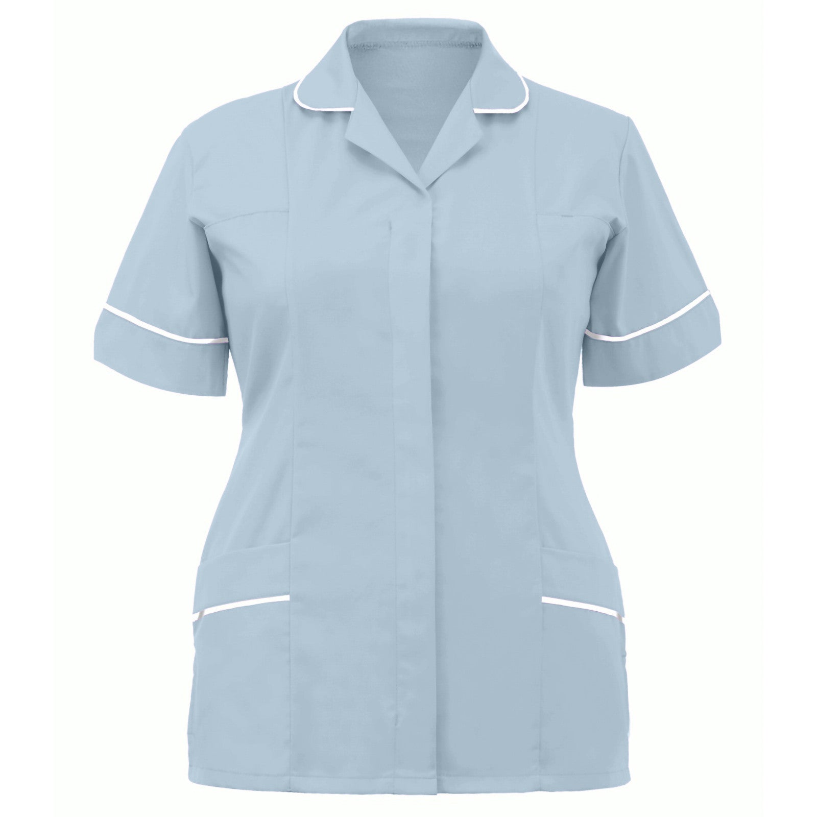 Women Nurses Uniform Clinic Care Clothing T-Shirt Summer Ladies Lapel Short Sleeve Scrubs Tops Work Wear Nursing Uniforms