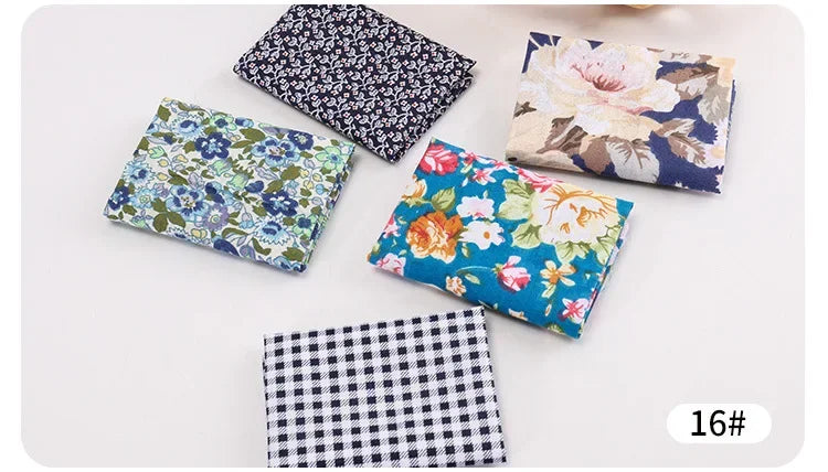 5Pcs/Set 25cmX25cm  Quilting Cloth Patchwork Needlework Handmade DIY Material
