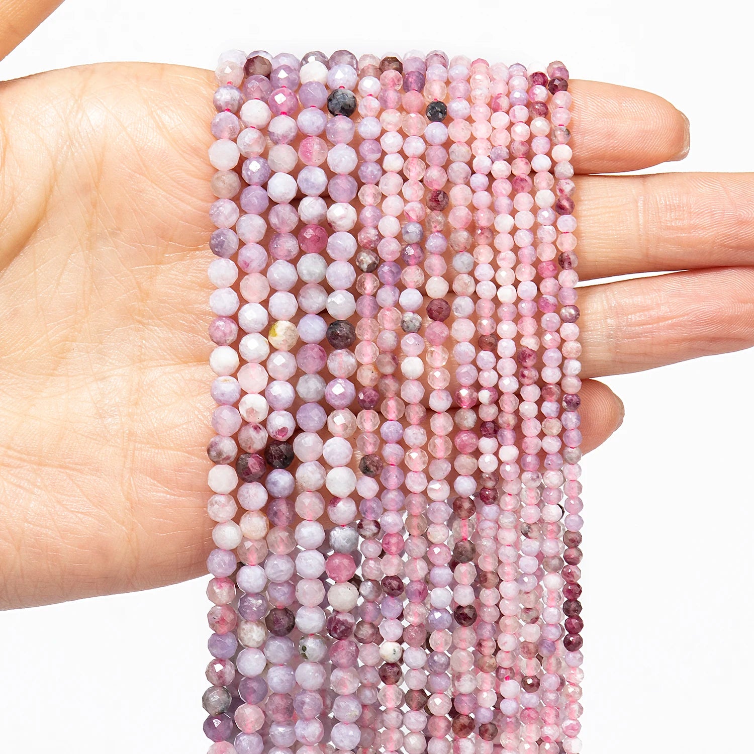 Faceted Natural Stone Beads Faceted Amazonite Aquamarine Opal Labradorite Loose Spacer Bead