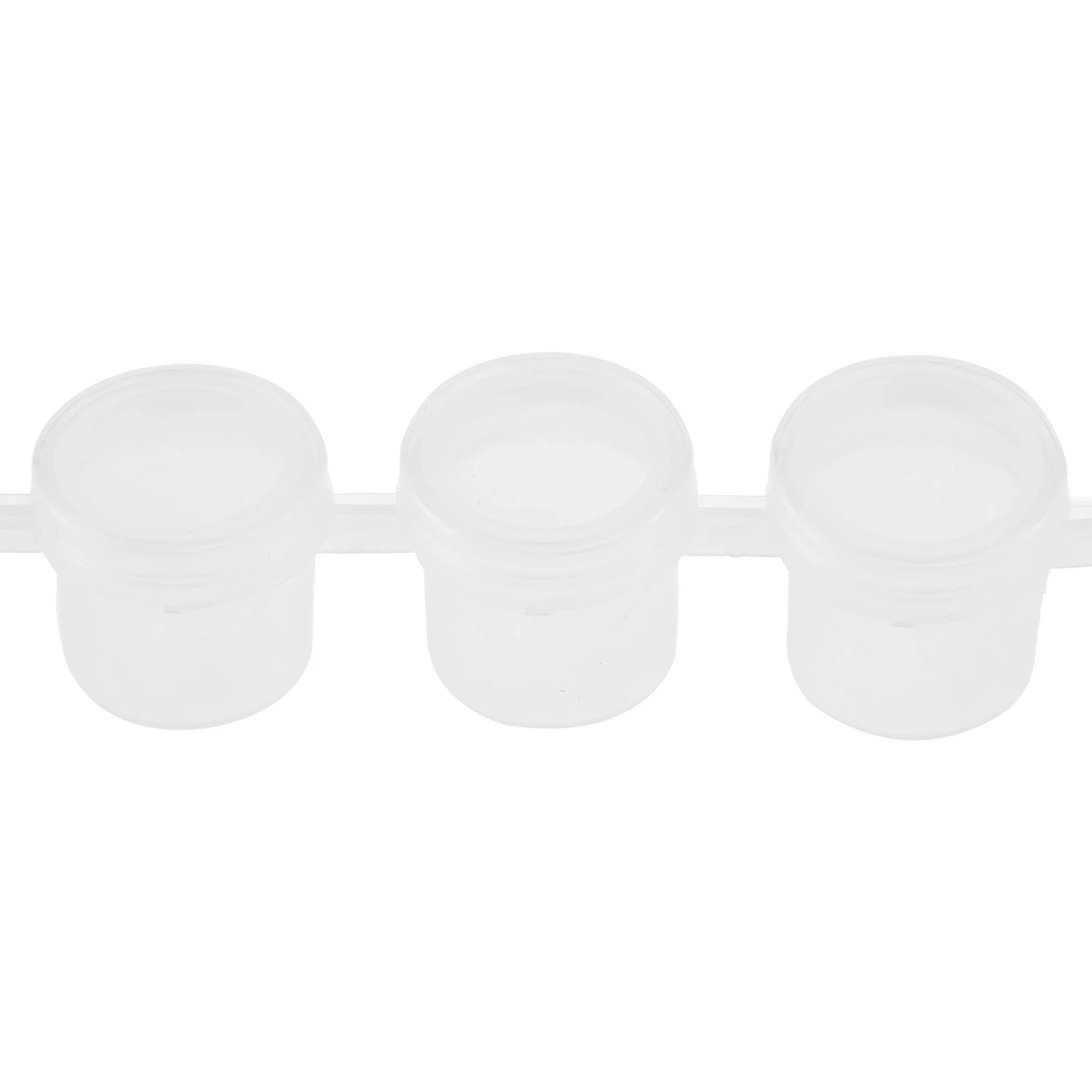 10Strips Empty Paint Pot Empty Acrylic Mini Container