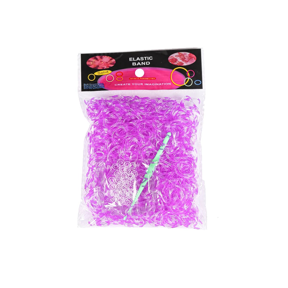 600pcs Loom Rubber Bands Kit Bracelet Making Kit for Kids Elastic Weaving