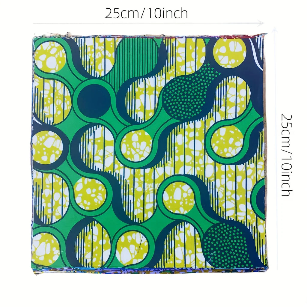 30/100pcs 4x4Inches pre cut fabric,Multicolor African Fabric Square