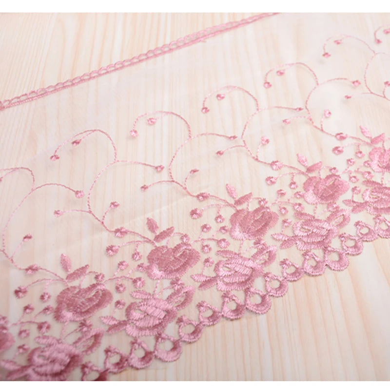 1 Colorful Embroidery Lace DIY Ladies Wedding Dress ,Clothing, Fabric ,Cradle ,