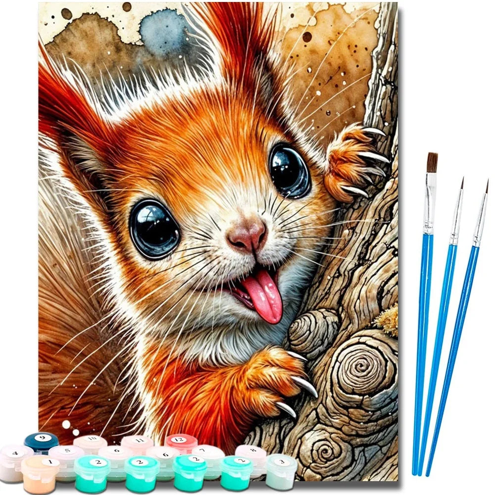 Diamond Painting  Animal HandPainted On Canvas