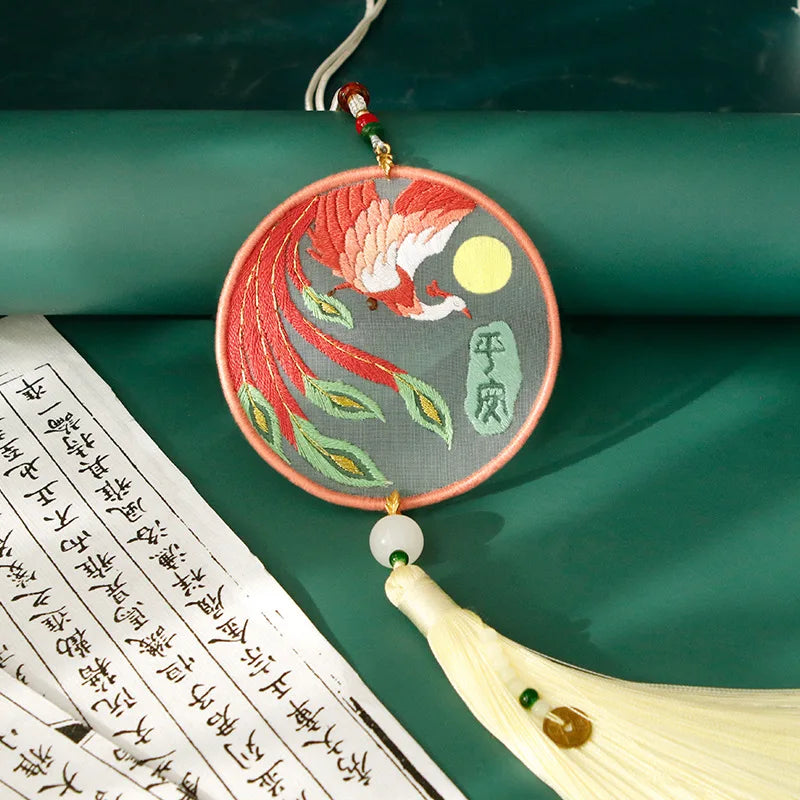 Car Pendant Needlepoint for Beginner Handmade, DIY Needlework Easy Embroidery Kit Sewing