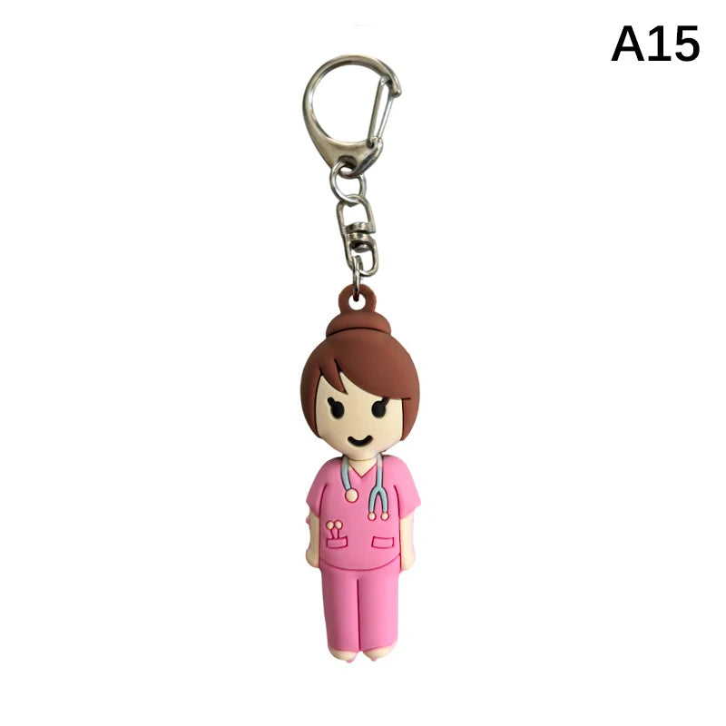 1PCS PVC Ampoule Bottle Opener Keychain Syringe-Shaped Cutter Nurse Doctor Aid Medication Vial Breaker Tool