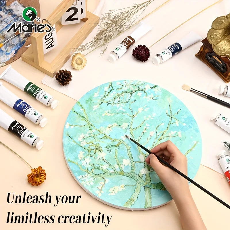5pcs Marie's Oil Paints Set Vibrant Colors, Professional.