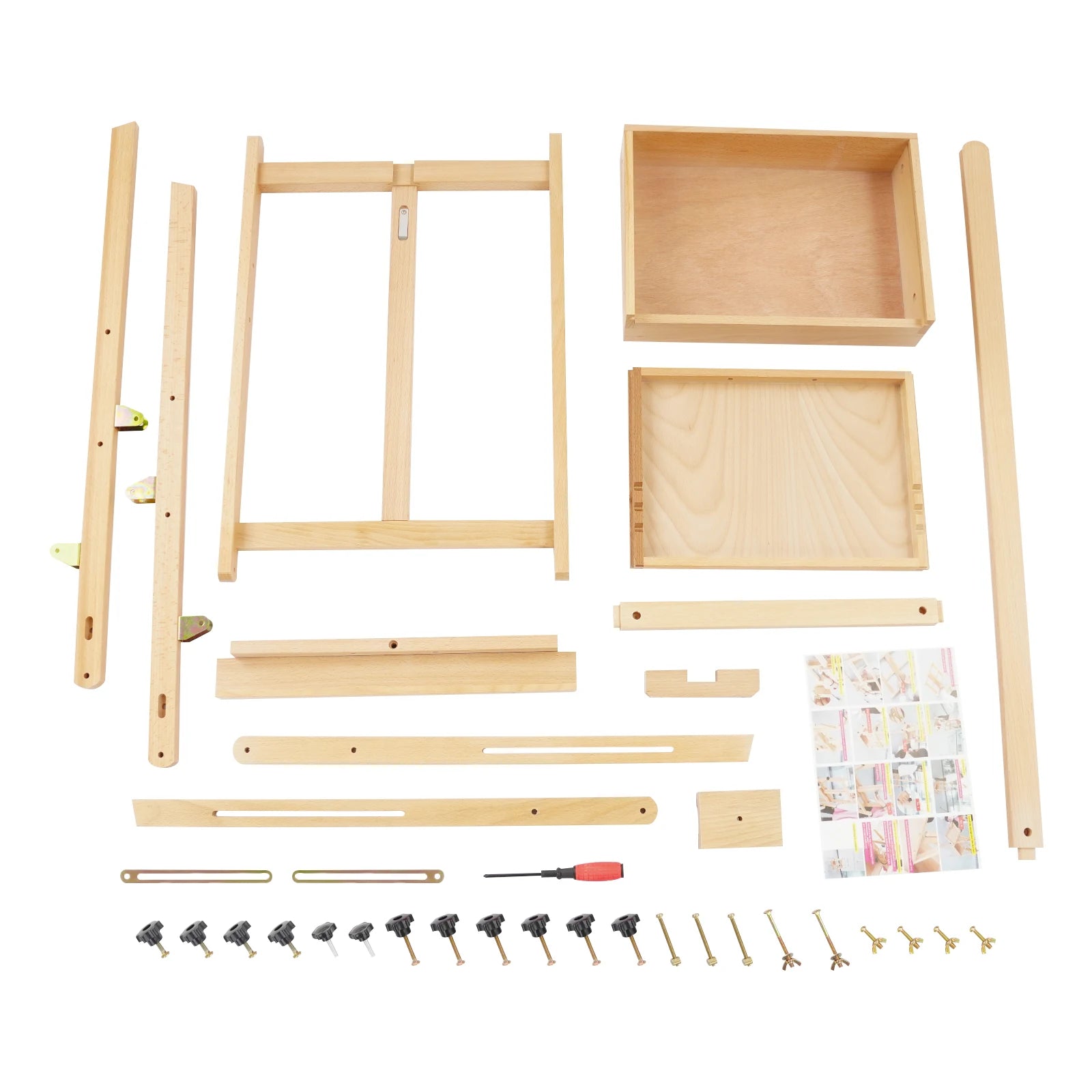 Foldable Easel Stand, with Storage Box and Tray, rfor Adults and Students