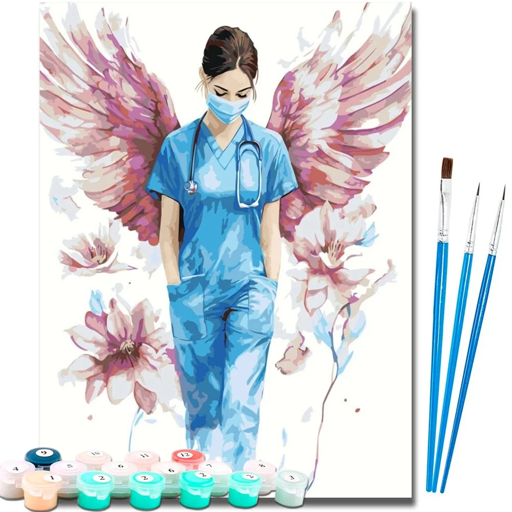Angel Paint By Numbers For Adult Diy Art