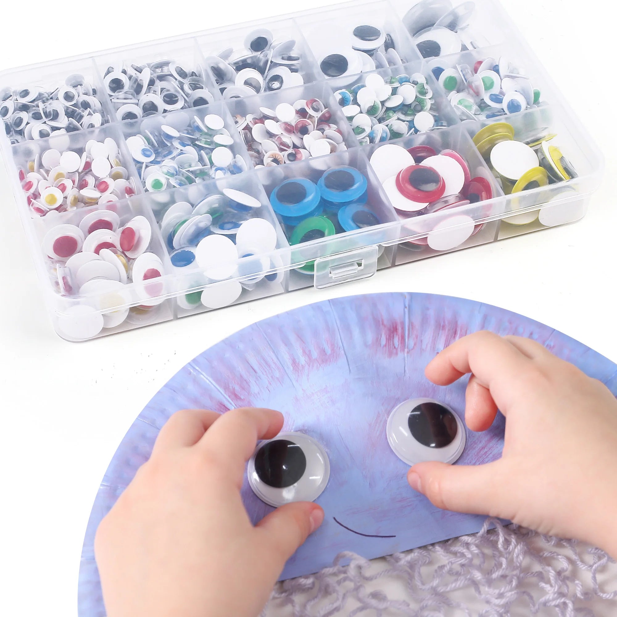 1100pcs Self-adhesive Googly Wiggle Eyes for DIY