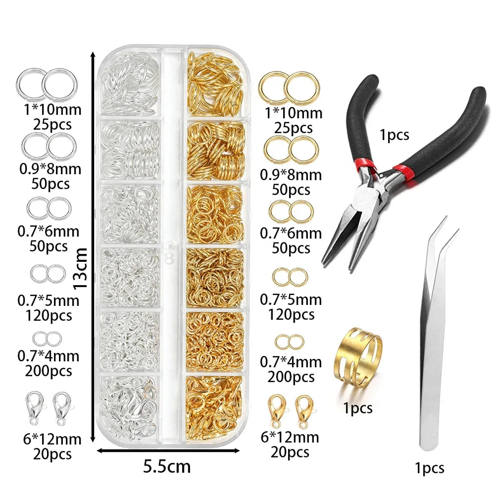 930pcs/Box Jewelry Findings Kits