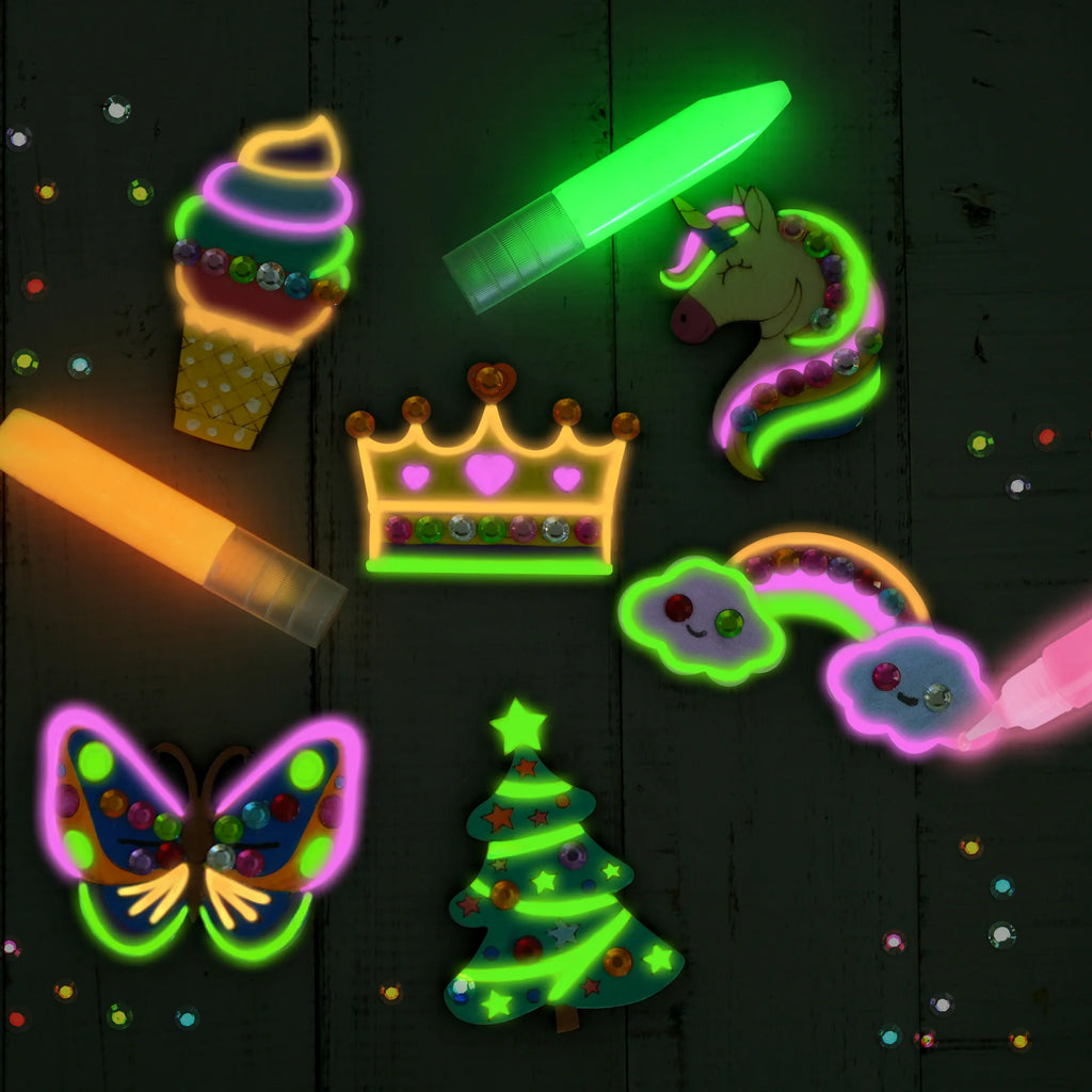 Birthday Giftss Wood Crafts Kit for Kids Glow in The Dark