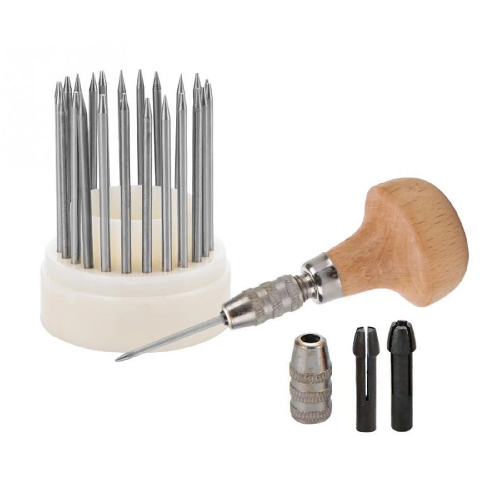 23Pcs/set Beading Tool Diamond Stone Pearl Grain Wood Handle