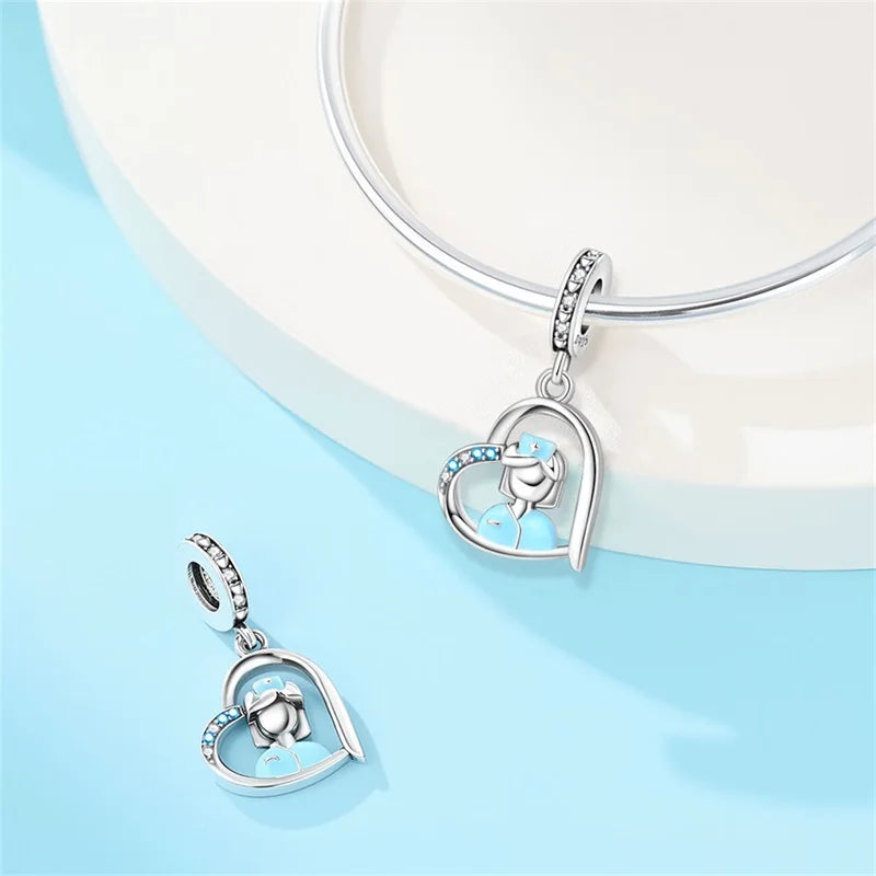 Original 925 Sterling Silver Charm Beads Medical Series