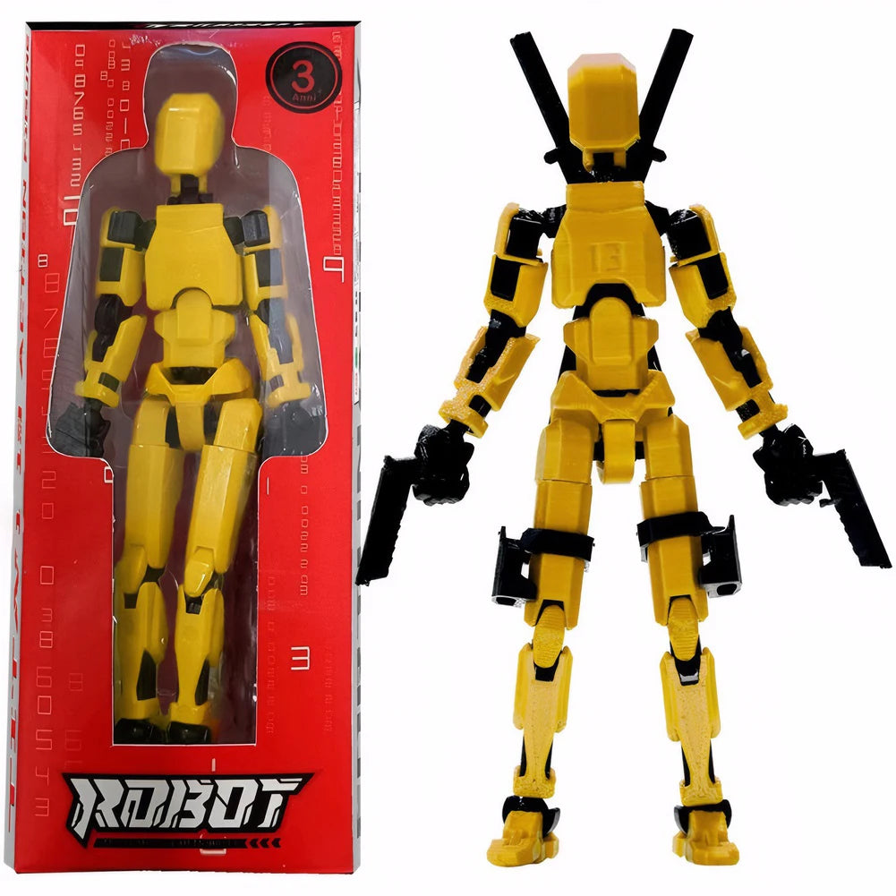 3D Printed Action Figure Multi-Jointed Action Figures Assembly