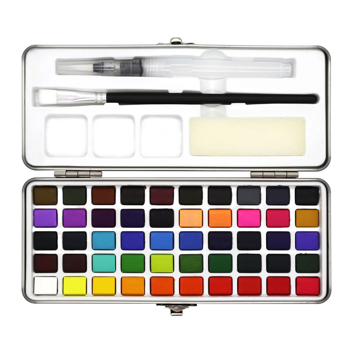 50/90 Color Solid Watercolor Paint Set , Metal Box