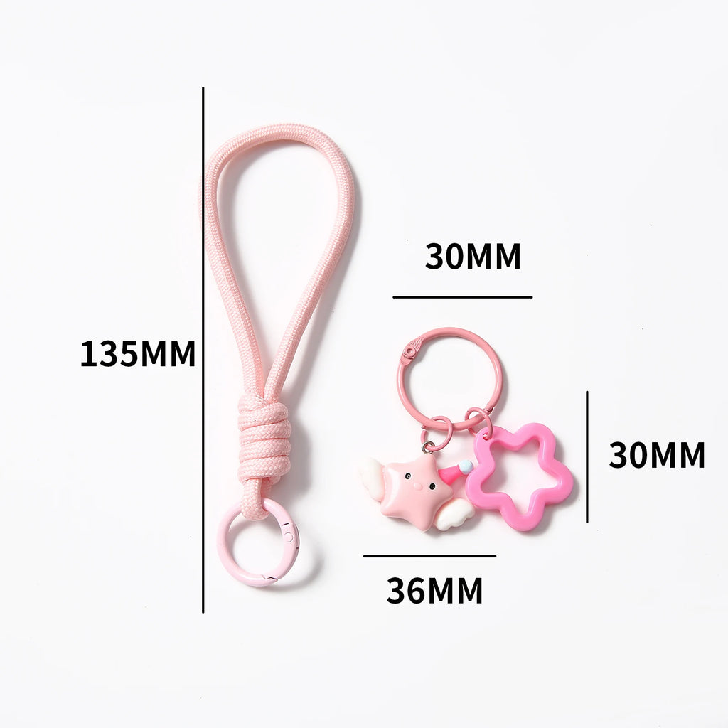 1pcs Multicolor Star Keyring Lobster Clasp Hooks, Jewelry DIY