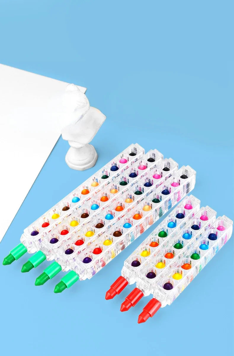 1Pcs 8 color Crayons Creative , Oil Pastel Colored Pencil