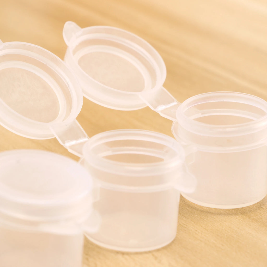 10Strips Empty Paint Pot Empty Acrylic Mini Container