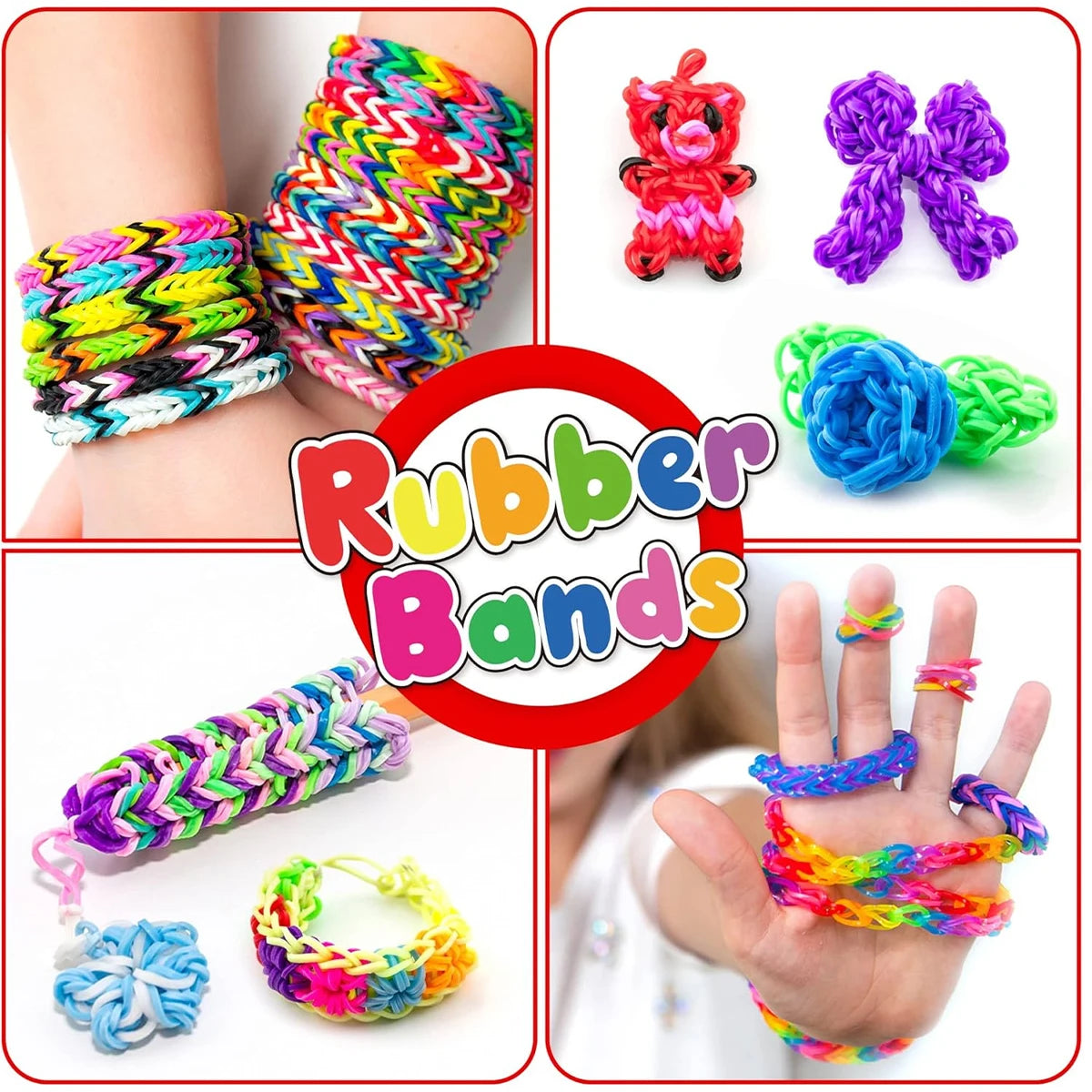 Creative rubber band Weaving Machine Kit - DIY colorful craft rubber band bracelets