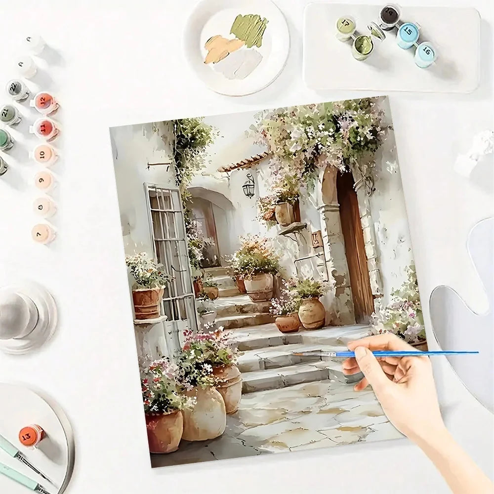 Scenery Diy Art Paint By Numbers For Adult