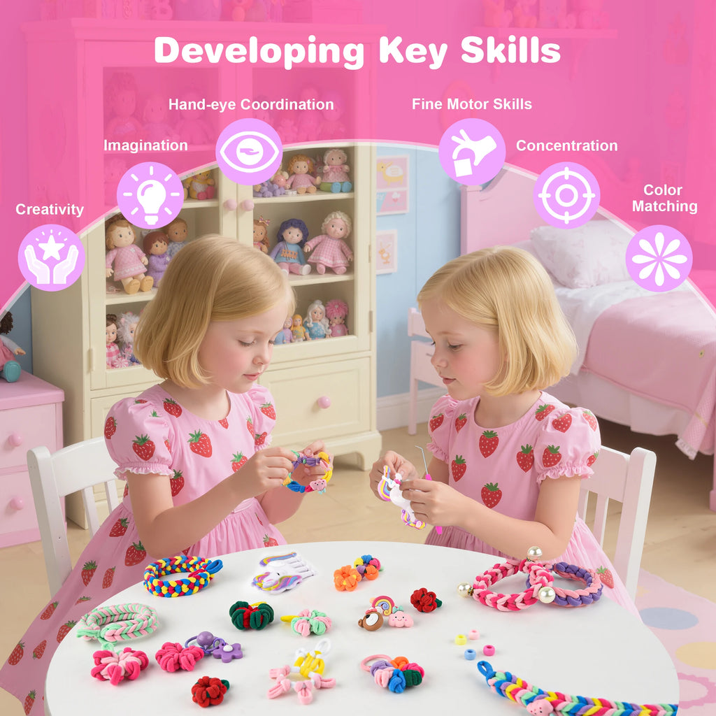 Bracelet Making Kit for Girls Rubber Band Friendship Bracelet