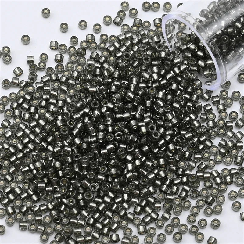 2mm Silver Colour Inside Mini, Beads Glass Craft Beads For DIY Art Craft
