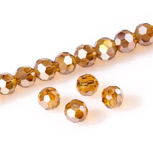 Round Spacer Glass Beads For Jewelry Making DIY Accessories