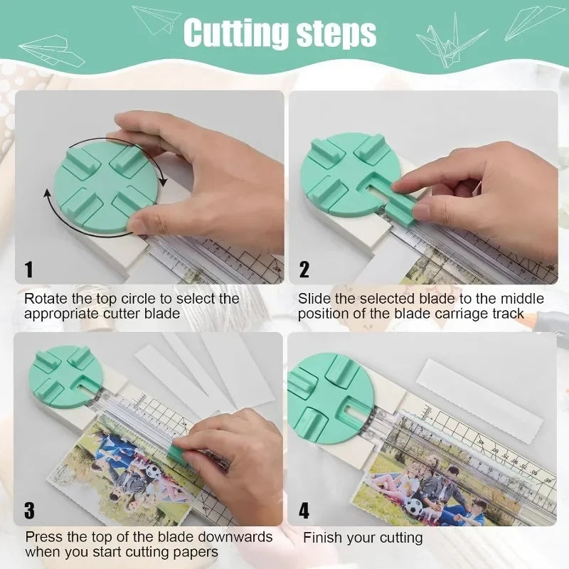 Multi-Function 4 Styles Craft Paper Cutter/Trimmer