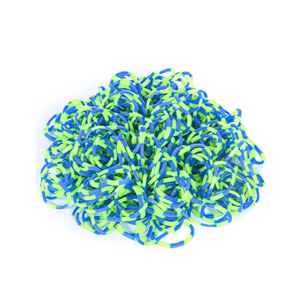 600pcs Elastic Colorful Rubber Loom Bands for Boy,, Girl Kids Weaving DIY Craft Gift Bracelet Jewelry Making Accessories Supplies