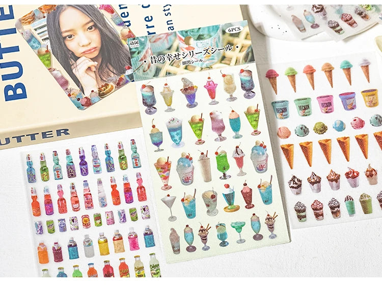Waterproof Durable Sticker Book DIY Handbook , Decoration